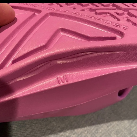 Telic Energy flip flops, size Medium, Forbidden Fuchsia color - Picture 3 of 6